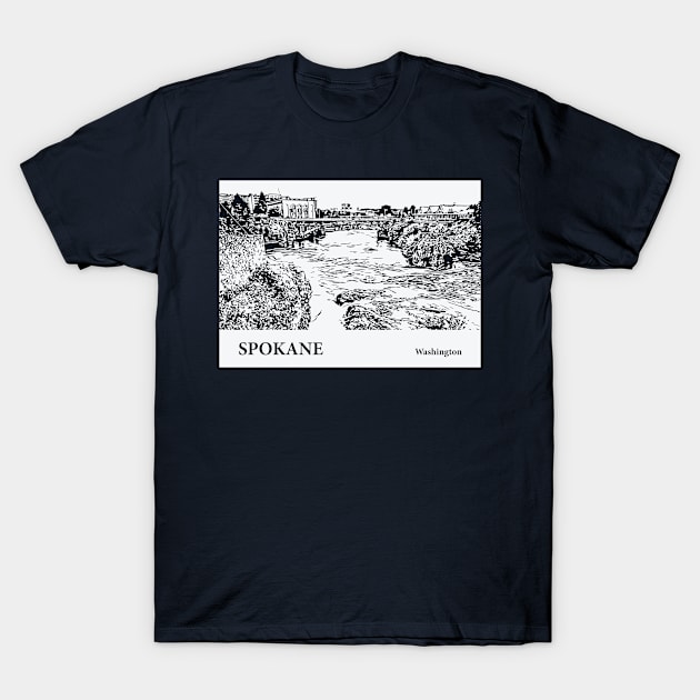 Spokane - Washington T-Shirt by Lakeric